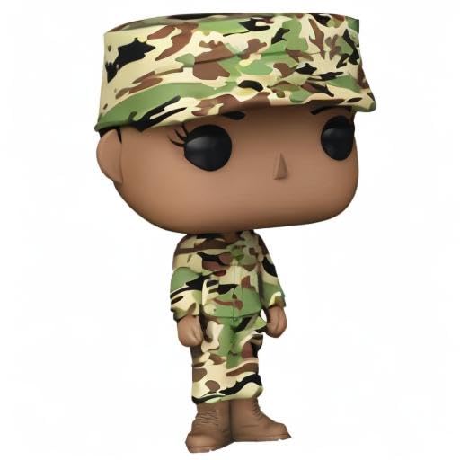 Funko Pop! Military U.S. Air Force Female Airman Vinyl Figure - Standard Size, Multicolor, Model 46755