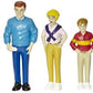 Marvel Pretend Play Family - Caucasian Dolls - Set Of 8, 1 L X 2 W X 5 H In