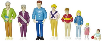 Marvel Pretend Play Family - Caucasian Dolls - Set Of 8, 1 L X 2 W X 5 H In