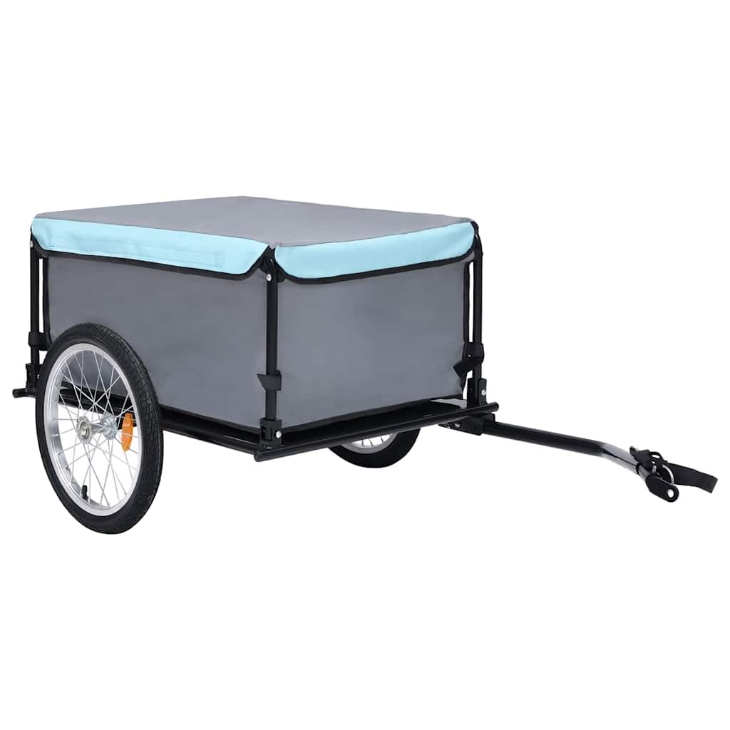 vidaXL Bike Cargo Trailer - Durable and Water-Resistant, 143.3 lb Load Capacity, Quick Attachment Ball Coupling Design, Foldable