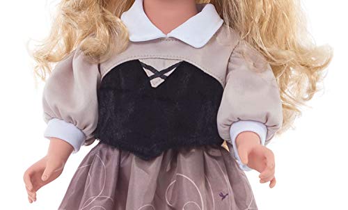 Little Adventures Sleeping Beauty Day Princess Doll Dress With Headband - Doll Not Included - Machine Washable Child Pretend Play And Party Doll Clothes With No Glitter Brown