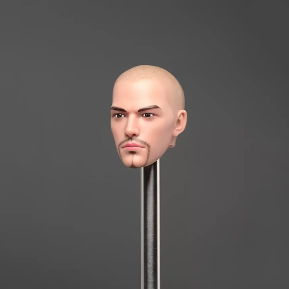 SOUFORCE 1/6 Scale Male Head Sculpt Holy Monk Bald Man Head for 12inch Phicen,TBLeague Action Figure Body