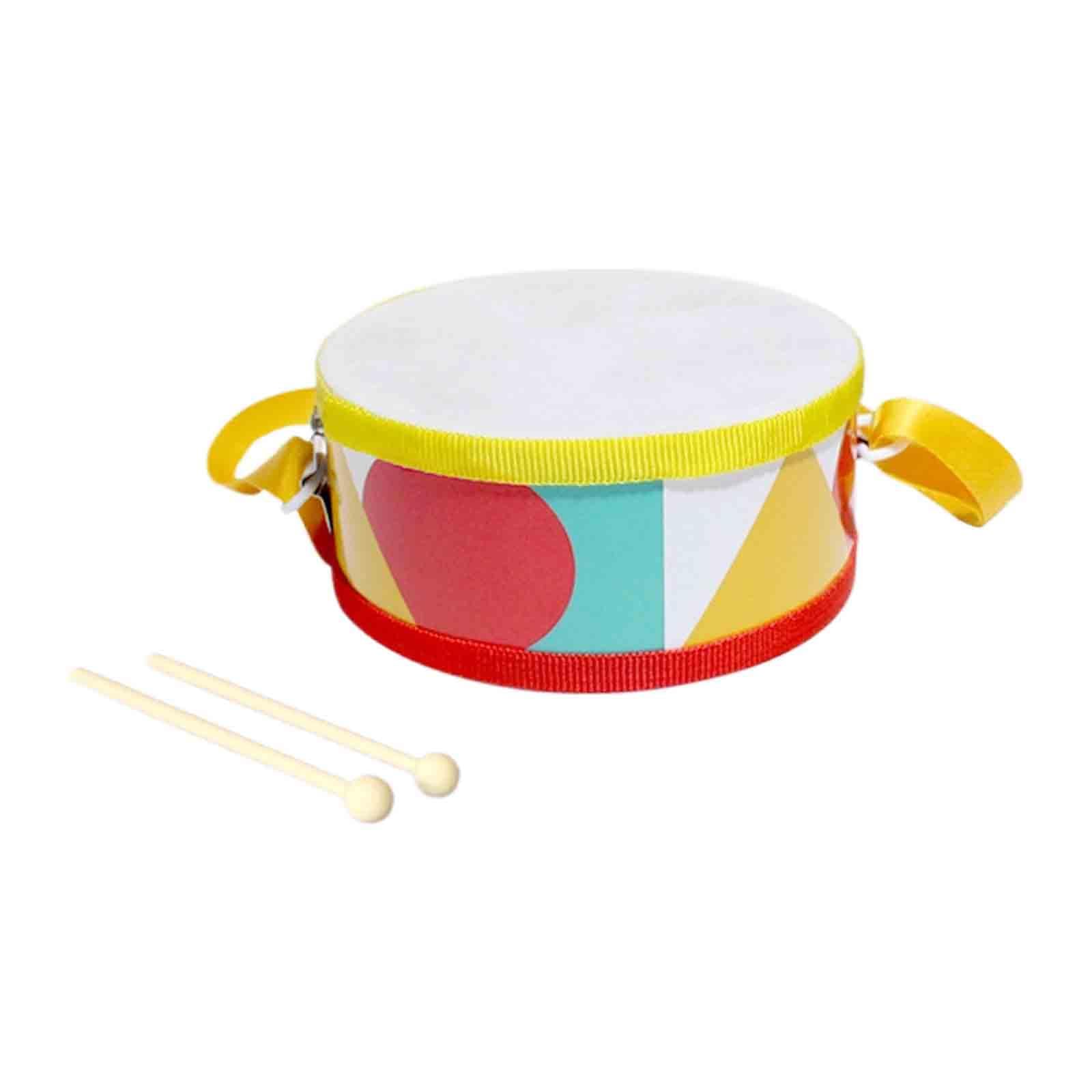 Atorse Hand Drum Music Educational Toy Practicing Durable Activities Montessori Toy Yellow