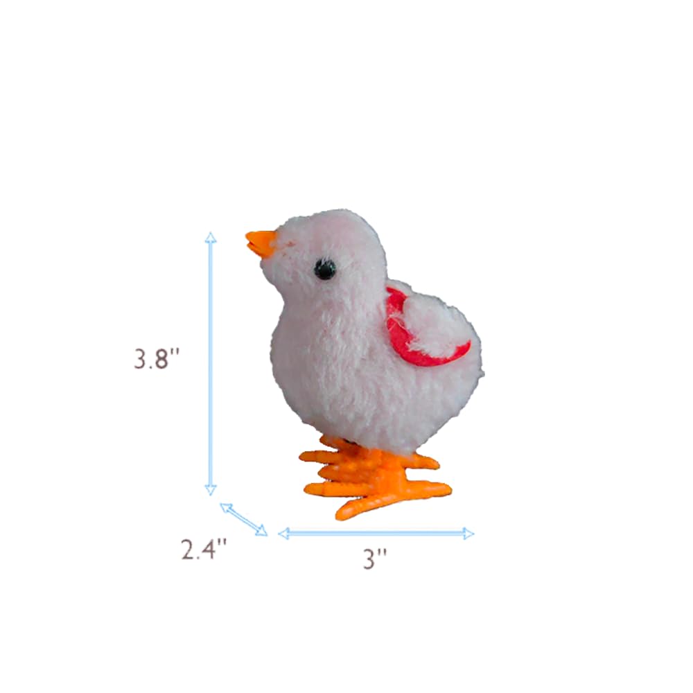 Yuerfeila Bunny And Jumping Chick Toys, Easter Wind Up Chick And Chicken Hopping Windup Toy For Kids Toddlers Party Favors Goody Bag Fillers Gifts