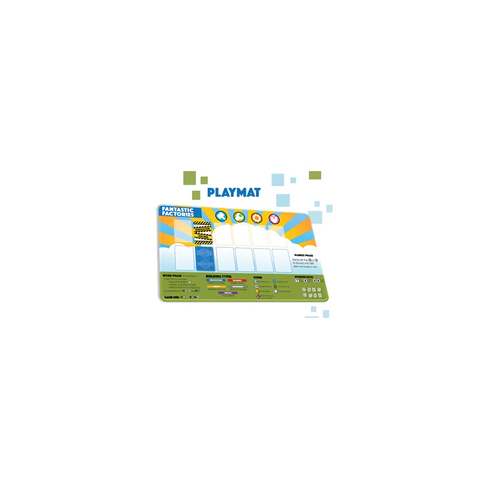 Deep Water Games Fantastic Factories The Board Game: Playmat