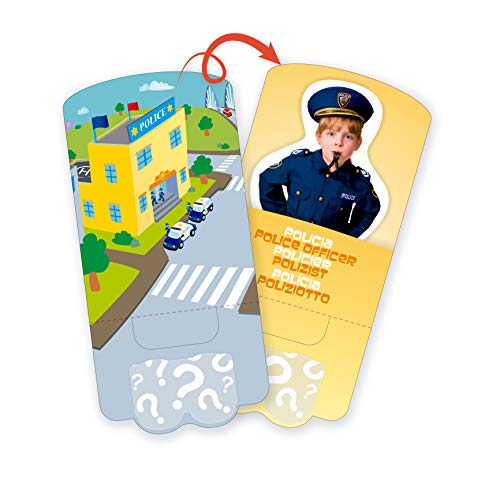 Miniland Job Blocks Board Game For Toddlers Age 2 - Preschoolers Age 4, Teaches Careers, Diversity, Fun Language Development, Pretend Play, Free Curriculum