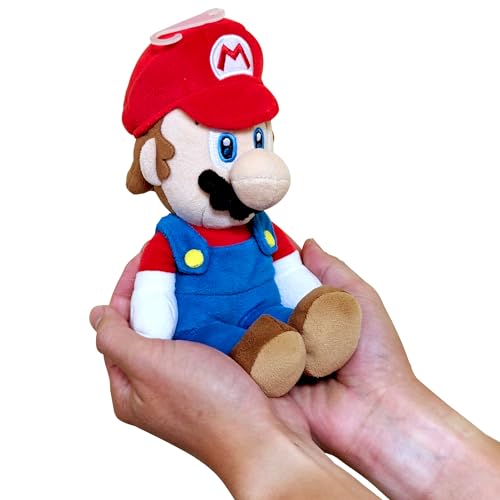 Little Buddy Super Mario All Star Collection 1414 Mario Stuffed Plush, Multicolored,9.5''