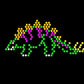 Illumipeg Dinosaur Refill Templates For Pre-1994 Original Lite Brite (10 Sheets, 9X12)