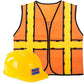 Tigerdoe Construction Worker Costume Kids - Construction Hat And Costume Vest - Construction Dress Up Accessories For Children (Construction Hat And Vest Costume)