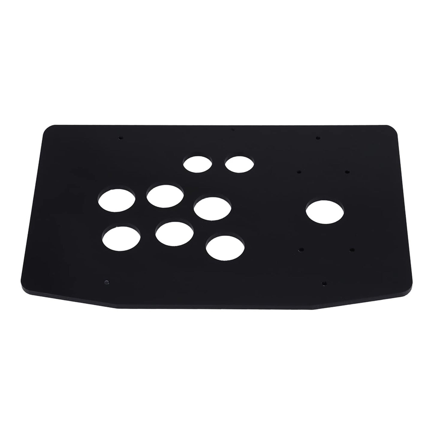 FTVOGUE DIY Arcade Panel Black Case DIY Set Kits Acrylic Panel and Inclined Cases Replacement for Arcade Game