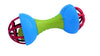 Niyanetail Sensory Teether And Rattle | Dumbbell Rattle Toy For Baby | Baby Mouth Toys | Grab, Chew, And Shake Teething Rattle T