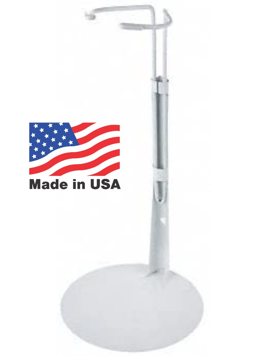 Kaiser Doll Stand 2501 - White Doll Stand For 12'' To 18'' Fashion Dolls And Action Figures