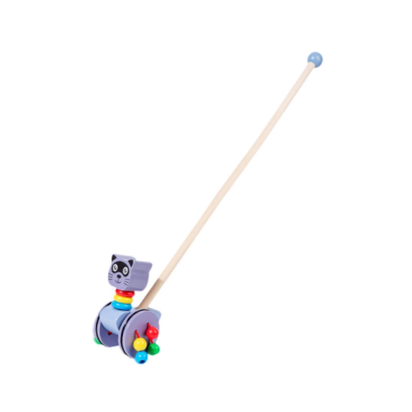 Atorse Push Along Walking Develops Motor Skills Wooden Push Toy For Kids Girls Boys Cat|Baby | Toys For Baby | Developmental Bab
