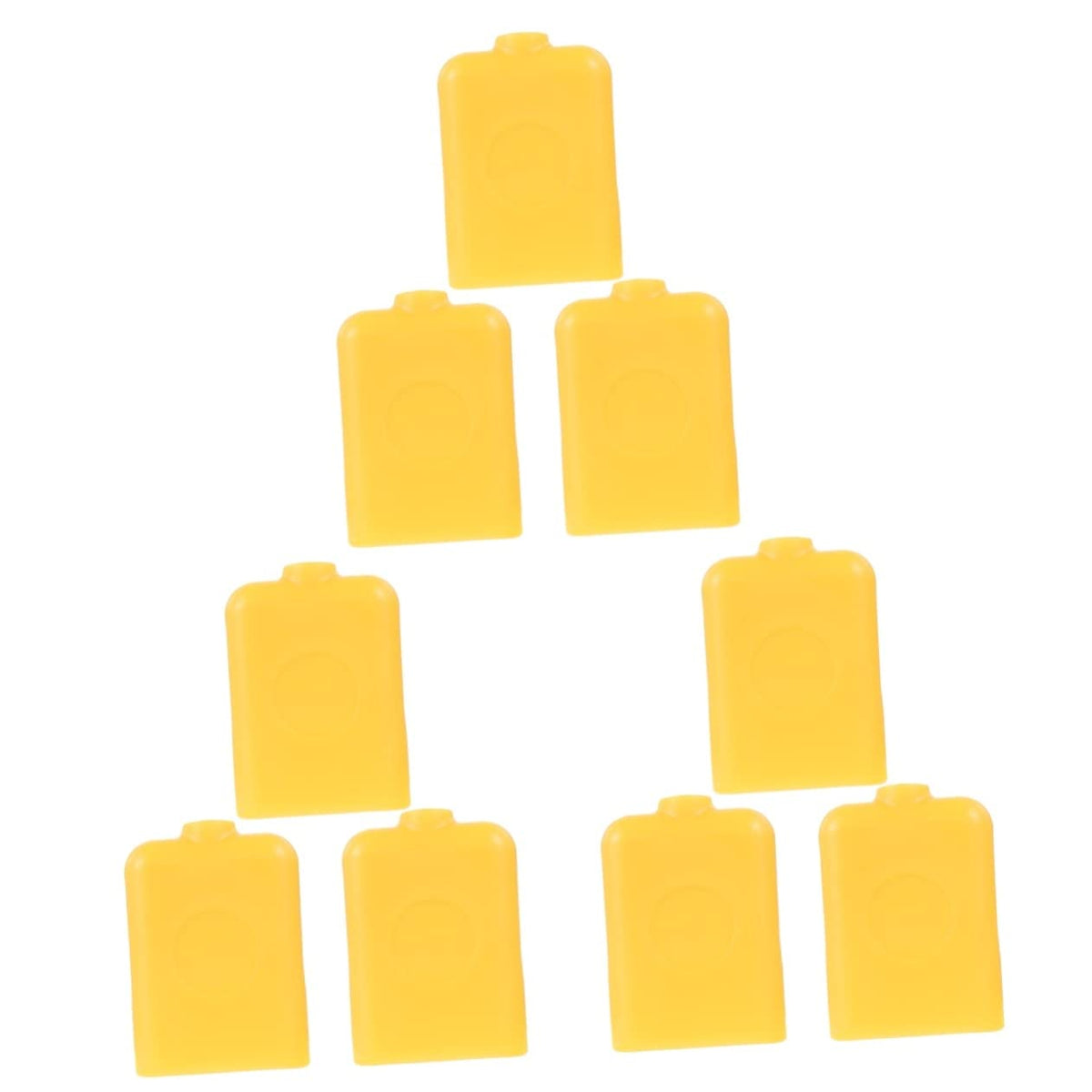 Excluzo 9 Pcs Cowbell Percussion Child Music Yellow Metal