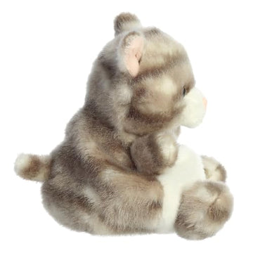 Aurora, 33614, Palm Pals Silver Kitty Cat, 5In, Soft Toy, Grey & White