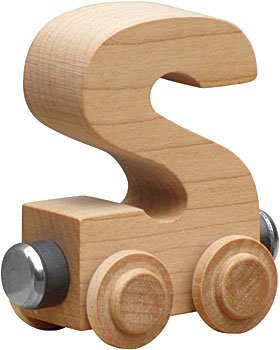 Nametrains Clear Finish Letter Car - Made In Usa (S)