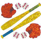 JILLSON & ROBERTS Bulk Roll Prismatic Stickers, Mini Baseball (100 Repeats)