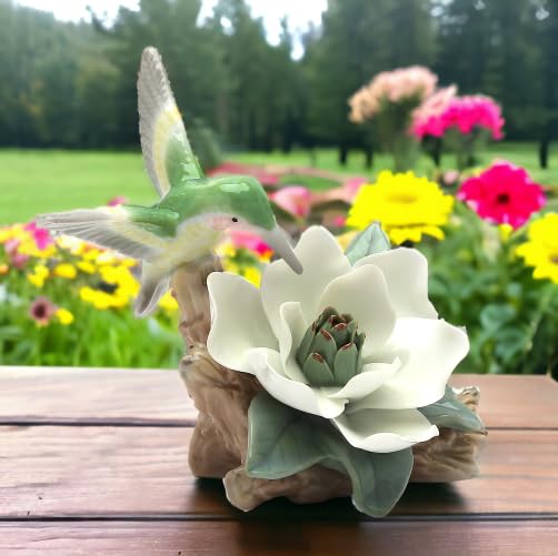 Cosmos Gifts 96402 Hummingbird With Magnolia, Green