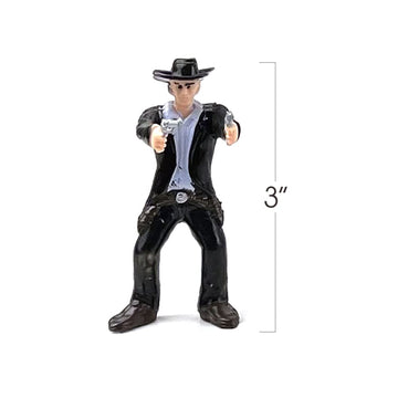 Artcreativity Cowboy & Indian Action Figures Set Of 12 - Realistic Details, Free-Standing, Party Decor & Favors For Kids