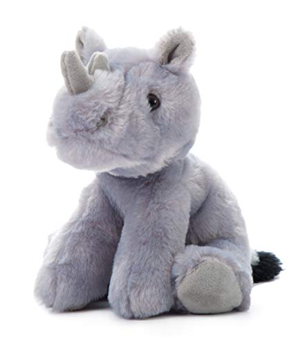The Petting Zoo Rhino Stuffed Animal, Gifts For Kids, Wild Onez Zoo Animals, Rhino Plush Toy 9 Inches