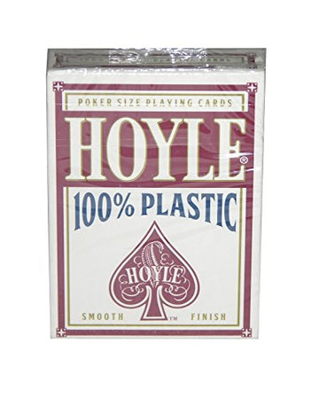 Bicycle Hoyle Red Poker Sized 100% Plastic Playing Cards