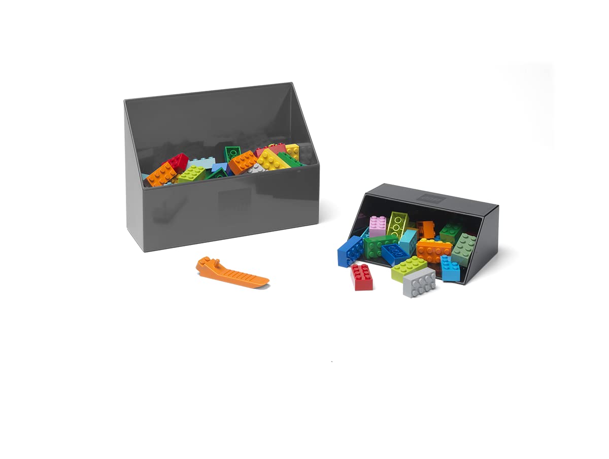 Room Copenhagen Lego Brick Scooper Set - Easy Clean Up For Building Blocks And Other Toys - 1 Large Dark Stone Gray Scoop 7.63 X