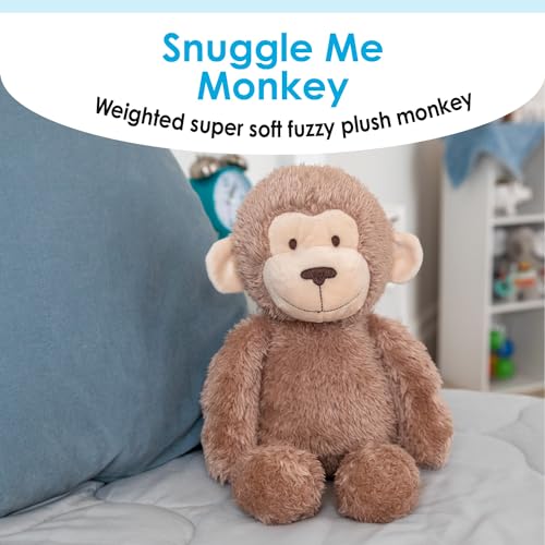 Kids Preferred CarterS Snuggle Me Monkey Plush Stuffed Animal Sensory Toy For Kids, Toddlers, Babies, Boys And Girls Of All Age