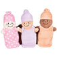Creative Minds Basket Of Babies With 3 Super Soft 9' Plush Doll Toys For Babies And Kids, Plush Multicultural Sensory Babies Toy Set With Basket, Orange, Purple, Pink