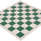 US Chess Federation Triple Weighted Chess Set - Green Quiver Bag, 21"x6", Vinyl Board, Staunton Pattern, 3.75" King, Model COMBO15-GR
