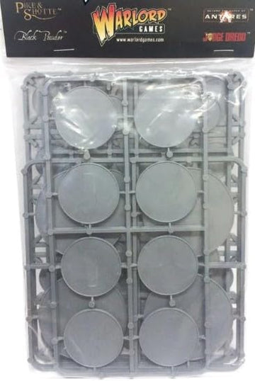 Warlord Games Mixed Pack of Plastic Round Bases for Miniatures - 25, 40 & 60mm, Multicoloured, Model WG-BASE-30