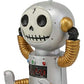 Ebros Gift Furrybones Gadget Figurine Hooded Skeleton Monster Retro Robot Collectible Decor Statue Gothic Dod Cyborg Ufo Tin Man Themed Furry Bones Decorative Sculpture