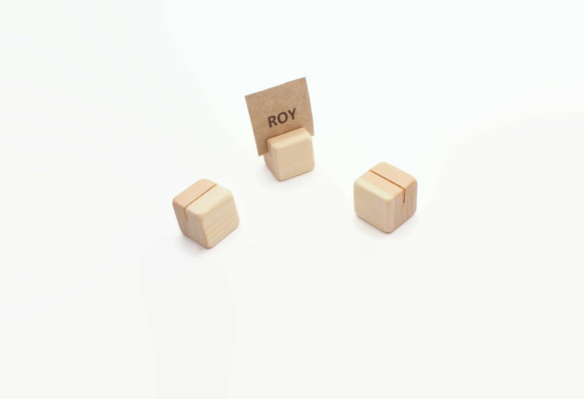 Wood Cube For Crafts, 1 X 1 X 1 Inchs Pine Wood Board Wooden Cubes Blocks Craft Panels, Wooden Card Holders | Table Number Holde