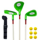 Kids Golf Clubs Set For Child,Konday Kids Golf Set Include Drive,Iron,Putter,Carry Bag And Soft Balls Right Hand (Green)