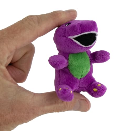 World's Smallest Barney Plush Toy - Miniature Purple Dinosaur - Model 5193