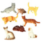 U.S. Toy Assorted Plastic 2'' Cat Figure Toys (12)
