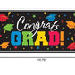 Amscan Congrats Grad Large Plastic Rectangular Banner - 1 Pc