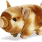 Aurora Adorable Miyoni Tots Pot-Bellied Piglet Two Color Stuffed Animal - Lifelike Detail - Cherished Companionship - Brown 11 I