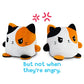 Teeturtle - Plushmates - Magnetic Reversible Plushies That Hold Hands When Happy - Calico Cat - Huggable And Soft Sensory Fidget