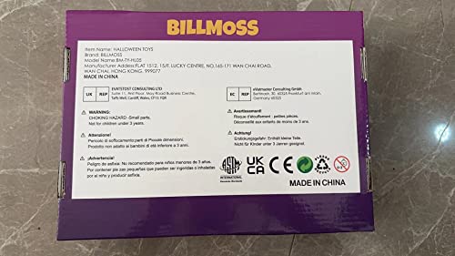 BILLMOSS Halloween Pumpkin Squishy Toys - 12PCS 6 Colors Stress Relief Ghost Toy for Trick or Treat Party Suppliers Party Favors