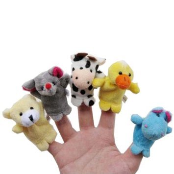 Finger Puppet Set | The Original Storytime Learning Aid | 16 Pack | Puppets for Teachers | Parents | Students & Children - Story