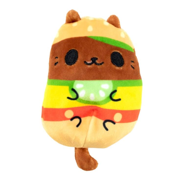 Kittens Vs Gherkins - Mystery Bag - Contains 1 Pair Of 3 Bean Filled Plushies Collect These As Stocking Stuffers, Fidget Toys Or
