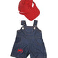 Farmer Outfit With Cap Outfit Teddy Bear Clothes Fits Most 14' - 18' Build-A-Bear And Make Your Own Stuffed Animals