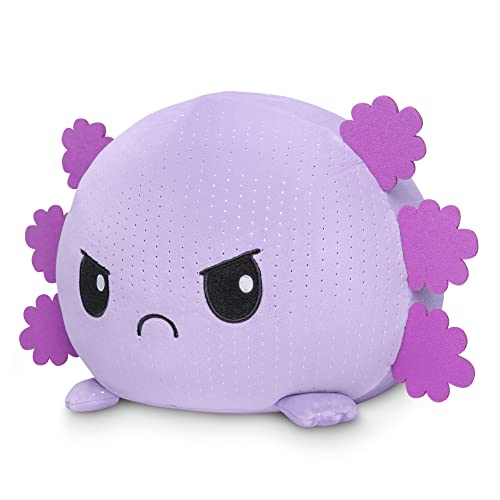 Teeturtle - Giant Moody Axolotl Plushie - Angry Purple Sparkle - Huggable, Soft, Pillowy, Sensory Toy Stuffed Animals That Show