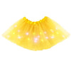 Baby Girls Light Up Led Ballet Tutu Skirt Tutu Dress Up Costume Tutu Kids Party 3-Layer Multicolor Tutu Skirts (Yellow)