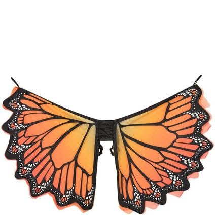 Bold & Beautiful Orange Monarch Wings - 24.5' X 53' (1 Count) - Perfect For Captivating Costumes And Stunning Photoshoots