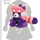 WILD REPUBLIC Red Panda Plush Stuffed Animal, 12" Polyester Toy for Kids, Model 19445