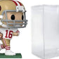 CLARKtoys Joe Montana 49ers # 216 Vinyl Figure & Eco Tek Protector Case Bundle Pop! Sports