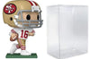 CLARKtoys Joe Montana 49ers # 216 Vinyl Figure & Eco Tek Protector Case Bundle Pop! Sports