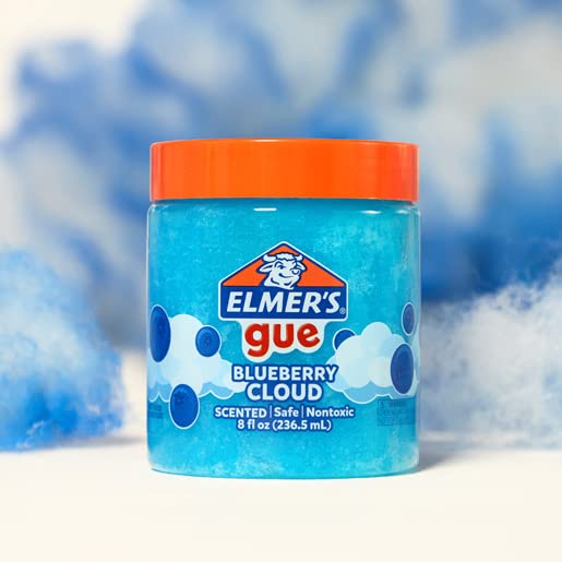 Elmer'S Gue Pre Made Slime, Blueberry Cloud Slime, Scented, 2 Count