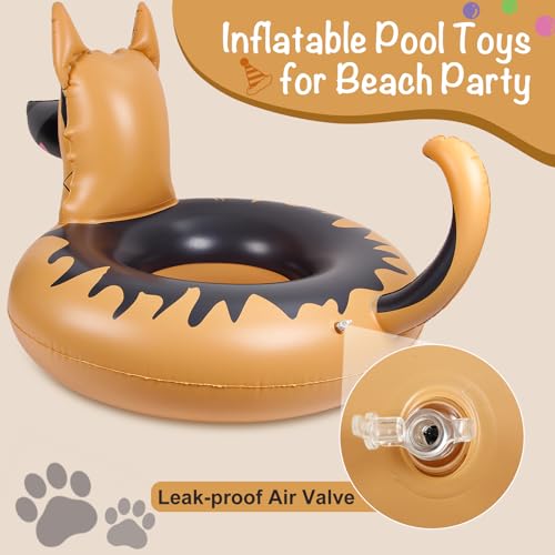 Silph PLC Funny Dog Pool Float, Inflatable Raft for Adults, Universal Size, Yellow, Model BHD-FOT-02